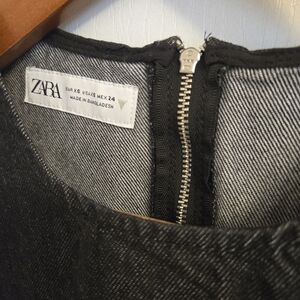 Zara Black and Gray Dress